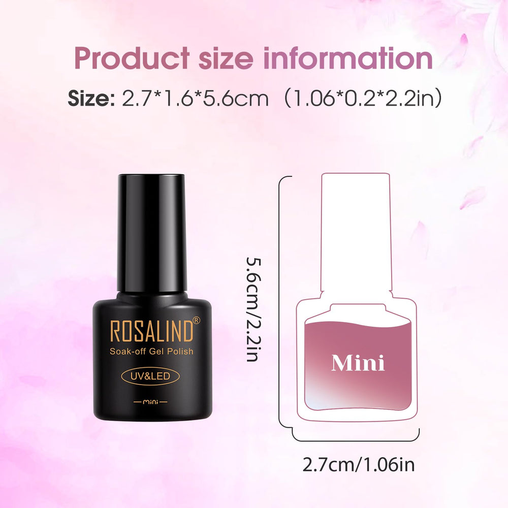 ROSALIND Gel polish set offering salon-worthy glitter ideas for DIY nails.