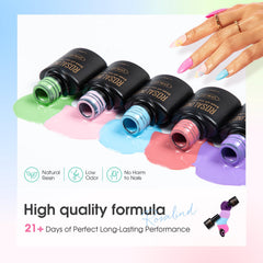ROSALIND glossy top coat delivers long-lasting shine