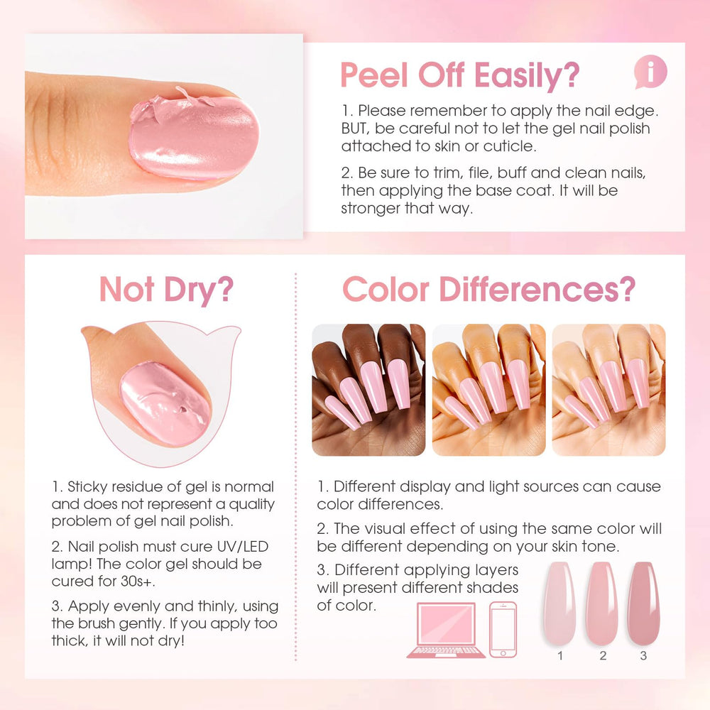ROSALIND at-home manicure setup with jelly gels for DIY nails.