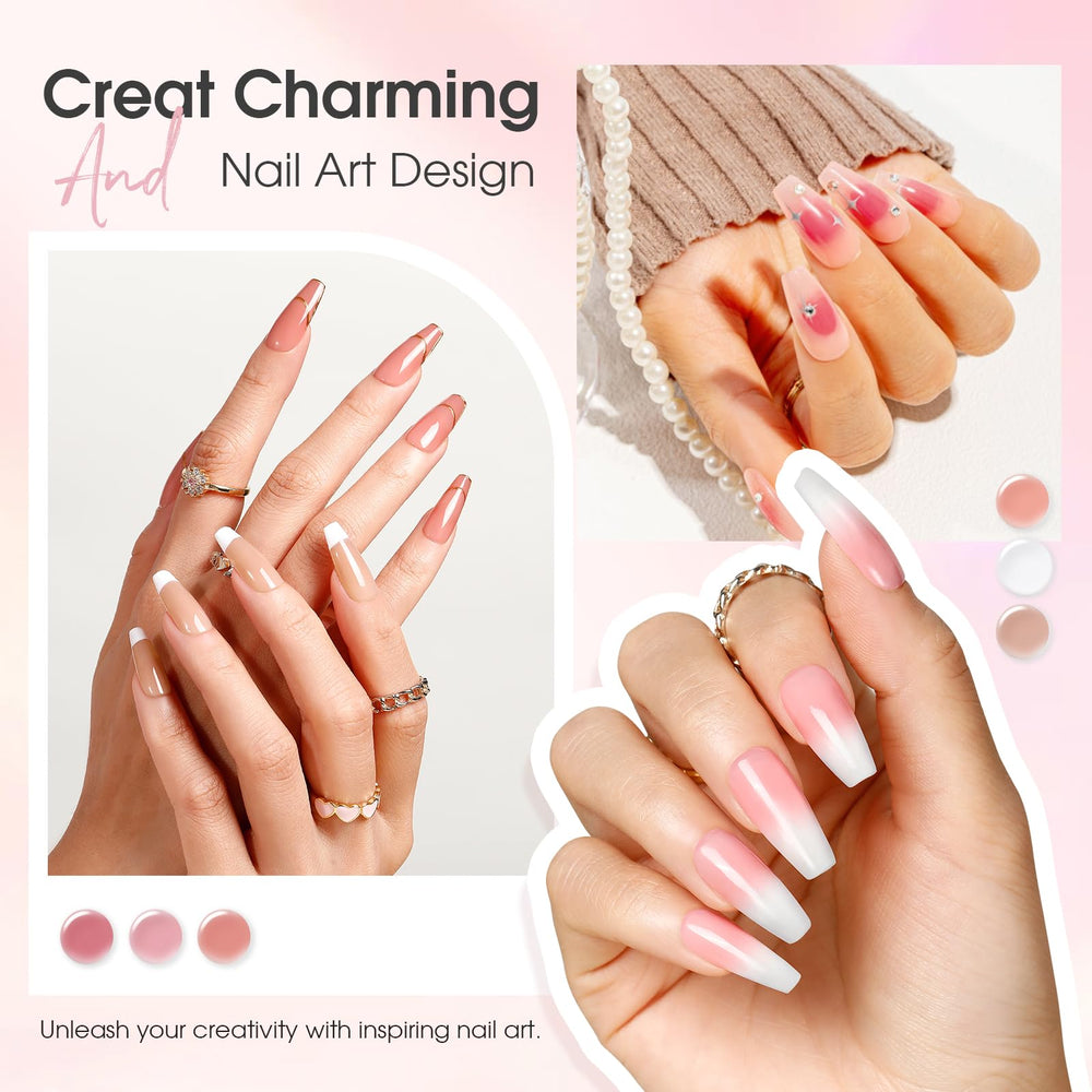 ROSALIND gel set supports layering to customize opacity and depth.