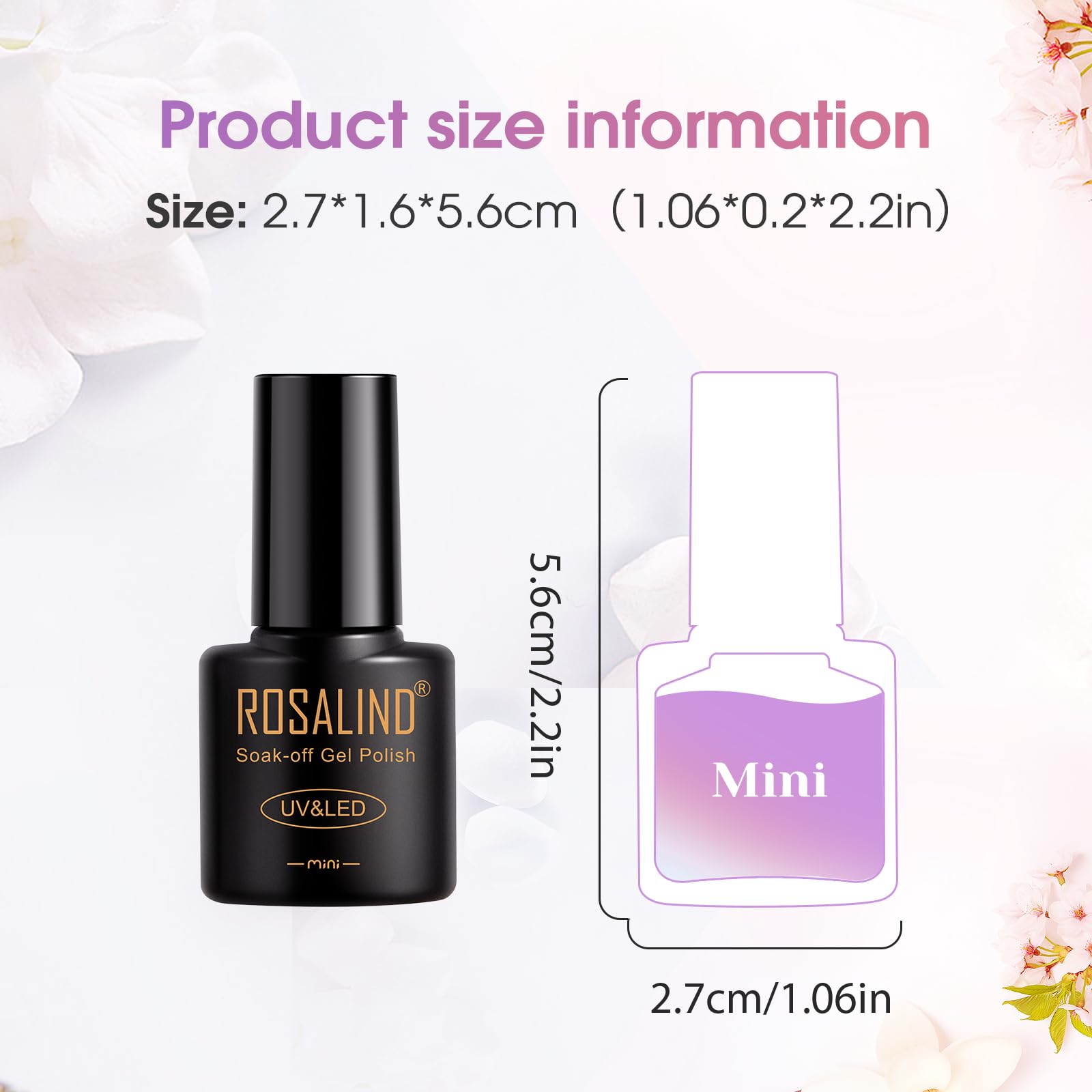 ROSALIND LED UV curing compatible polish for quick set.