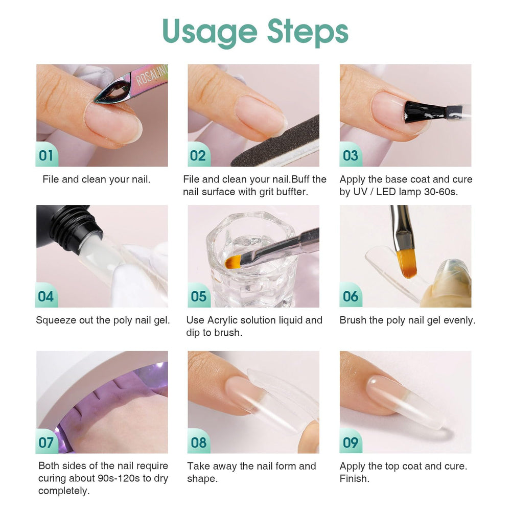 ROSALIND long-lasting gel swatch demonstrates up to a month wear