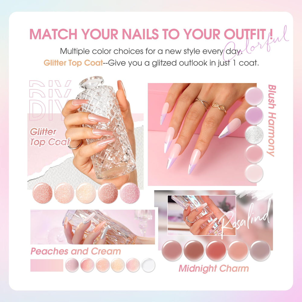 ROSALIND matte top coat bottle provides modern matte flair and durable wear