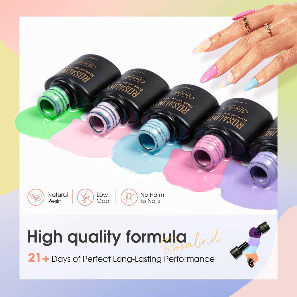 ROSALIND matte top coat creating a chic velvet finish on gel nails.