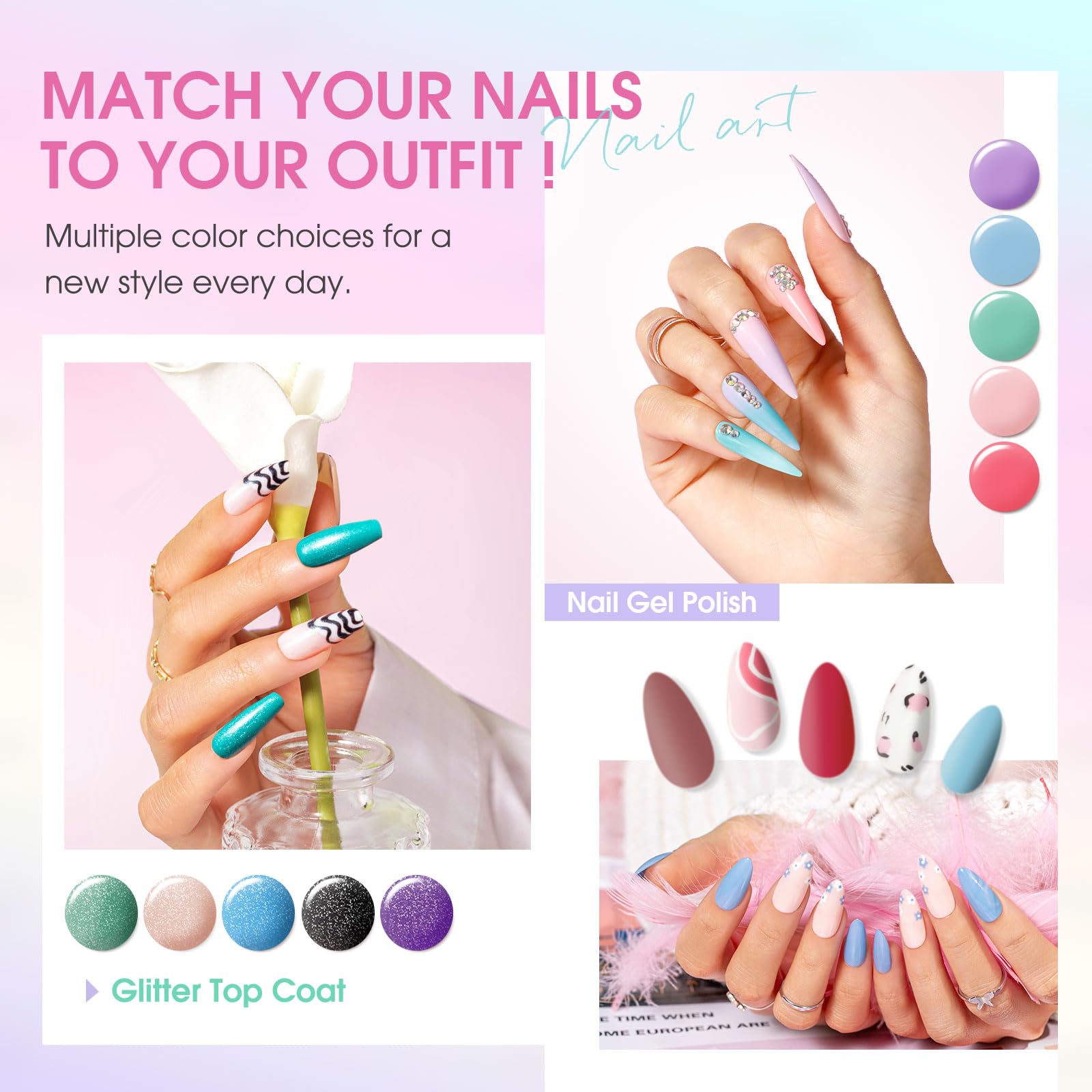 ROSALIND matte top coat bottle delivers sophisticated subtle finish