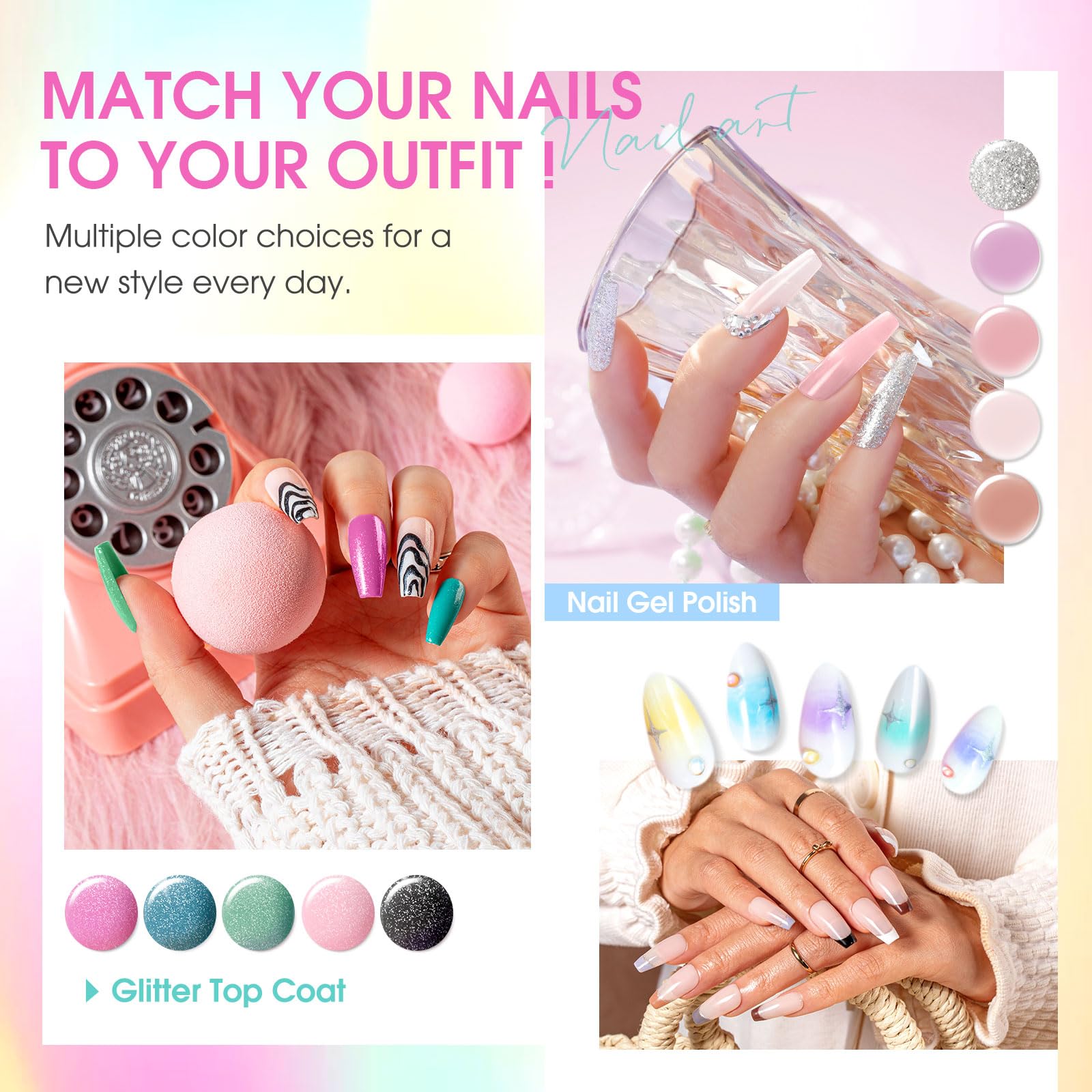 ROSALIND matte top coat for a chic, smooth finish