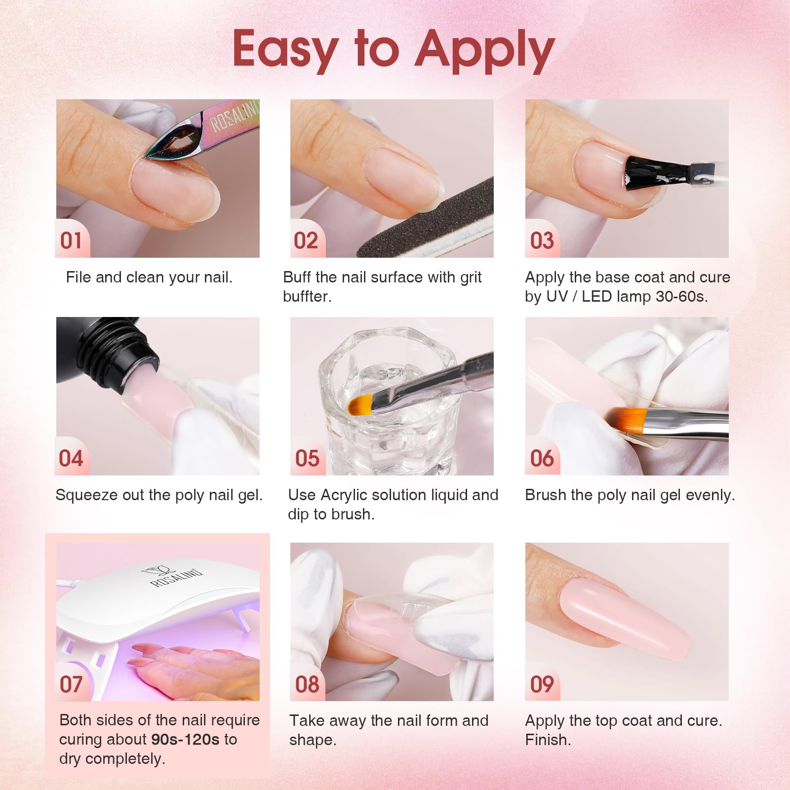 ROSALIND mini UV lamp for quick, even curing at home.