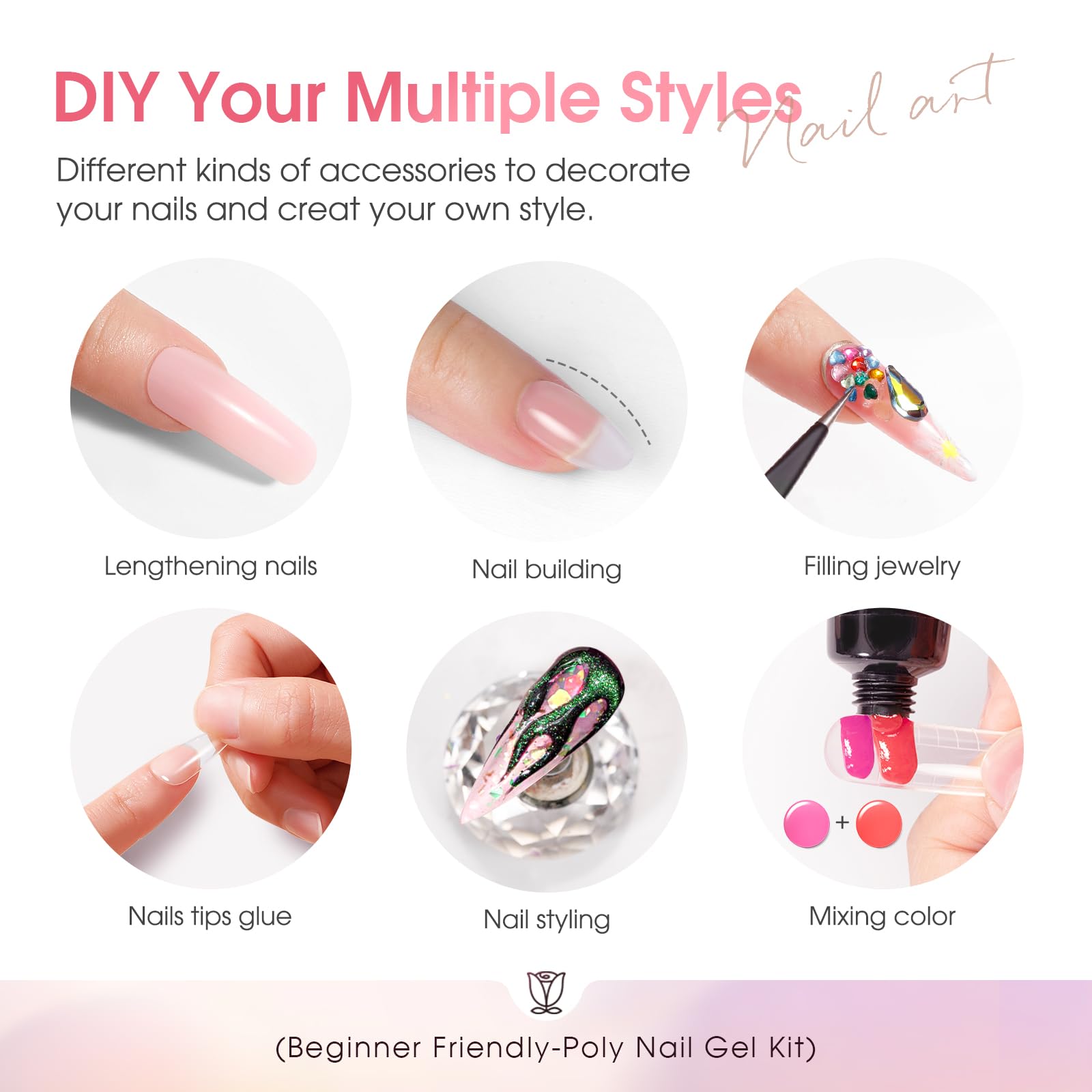 ROSALIND nail brush for precise gel sculpture