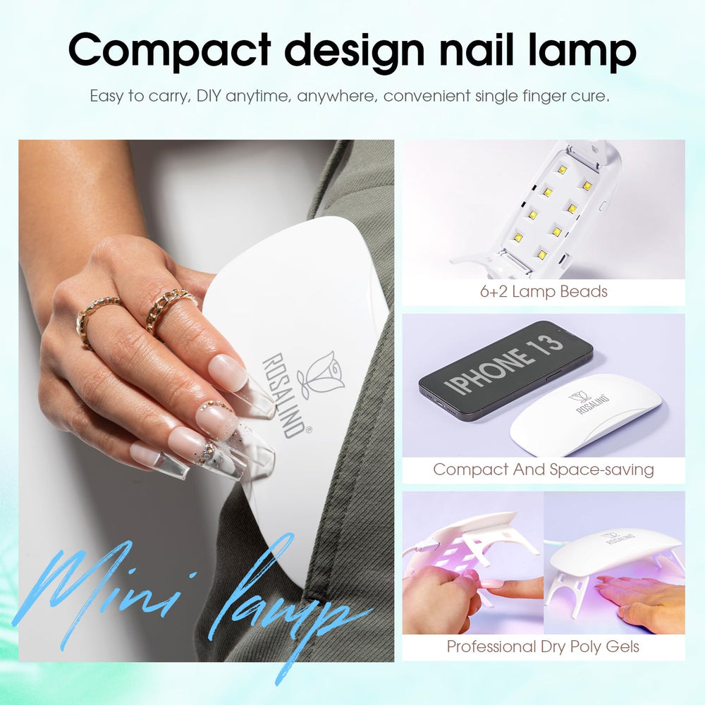 ROSALIND nail brush and cuticle tool for precise shaping.