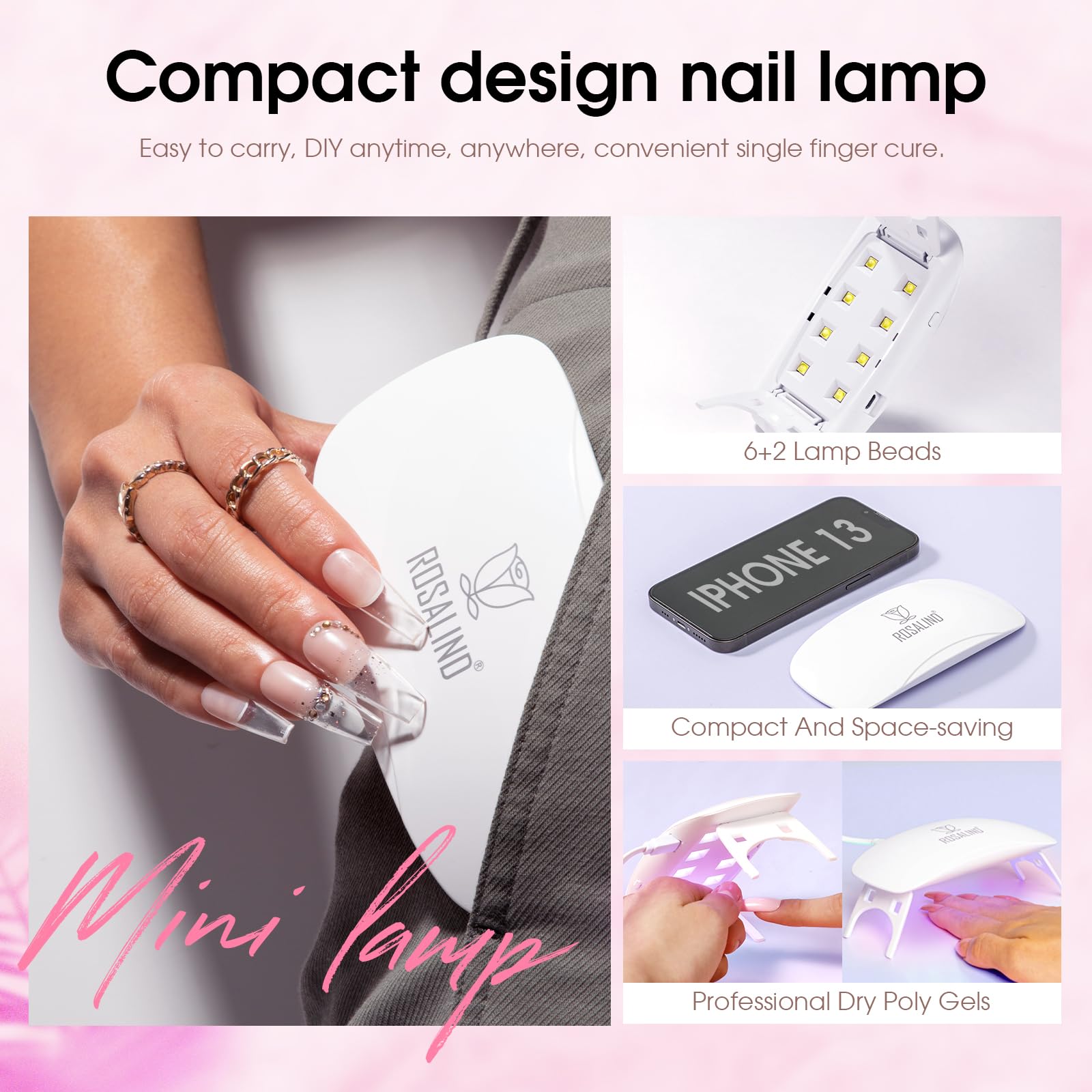 ROSALIND nail brush for precise color placement.