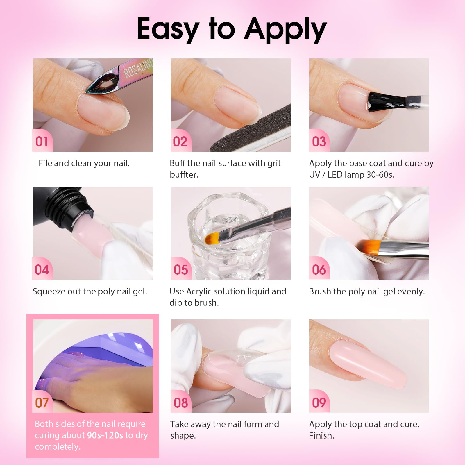 ROSALIND nail cutter and file set for shaping.