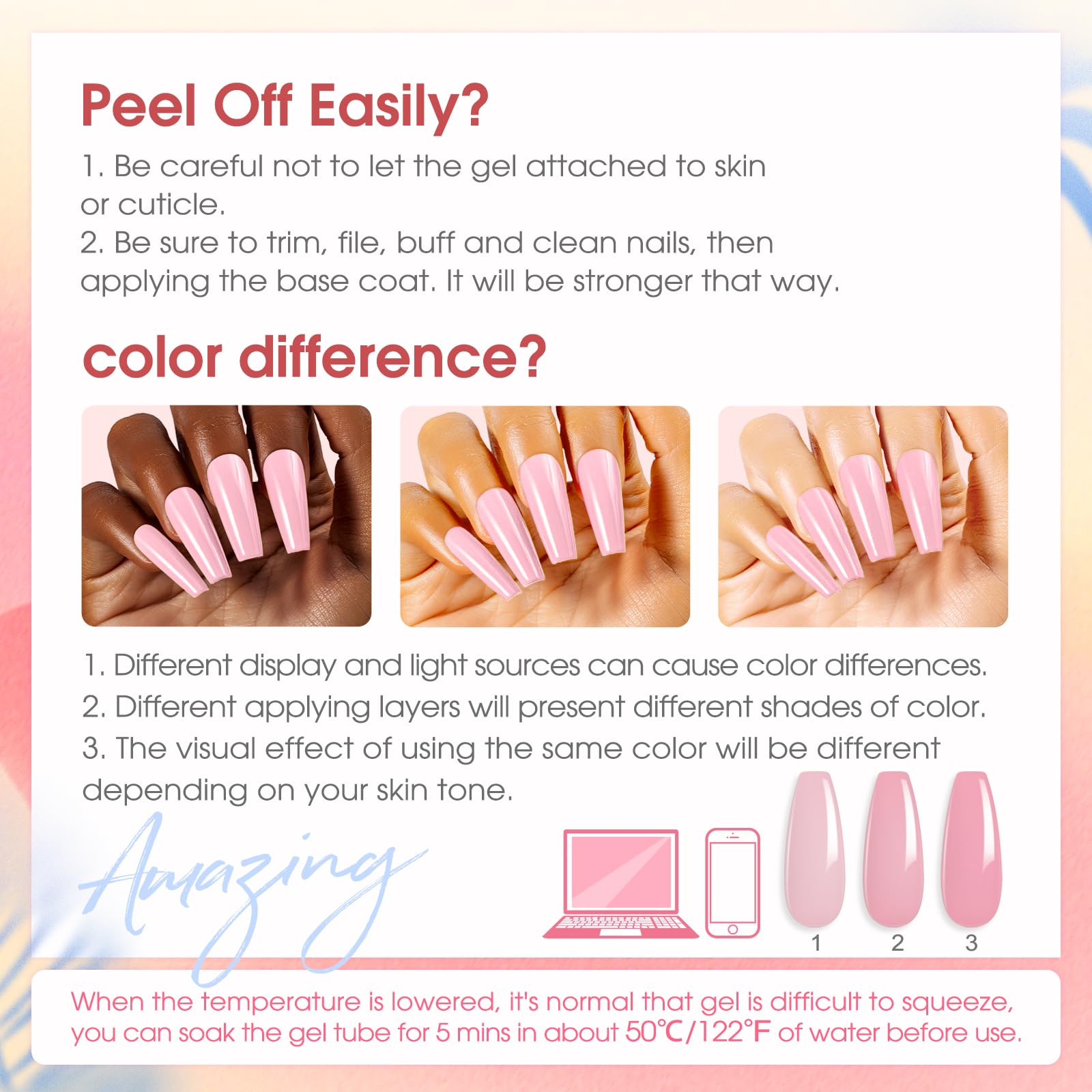 ROSALIND nail decorations set for creative designs and French tips