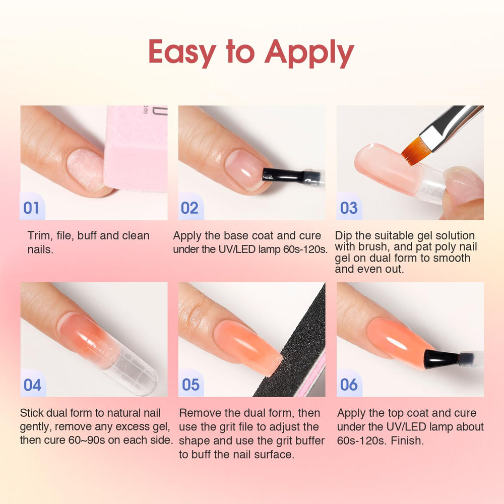 ROSALIND nail forms and clip set for clean extensions and shaping