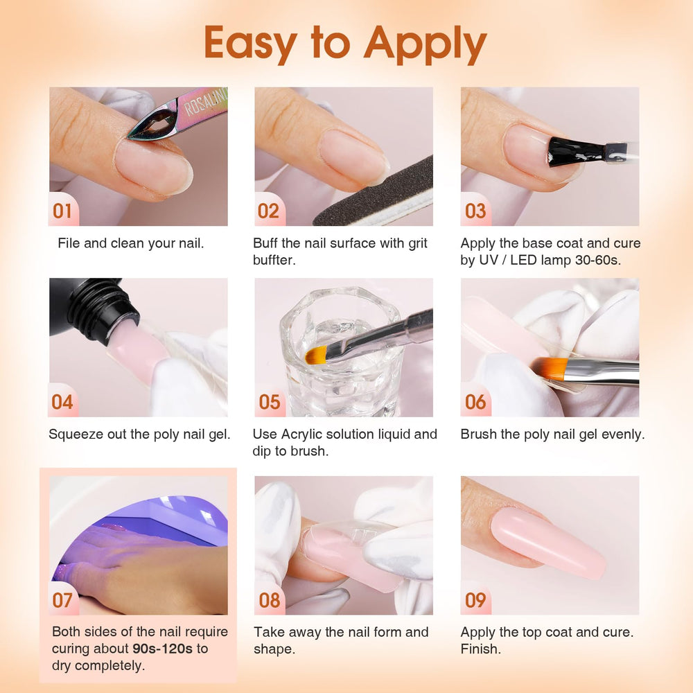 ROSALIND nail forms pack for sculpted extensions and clean edges