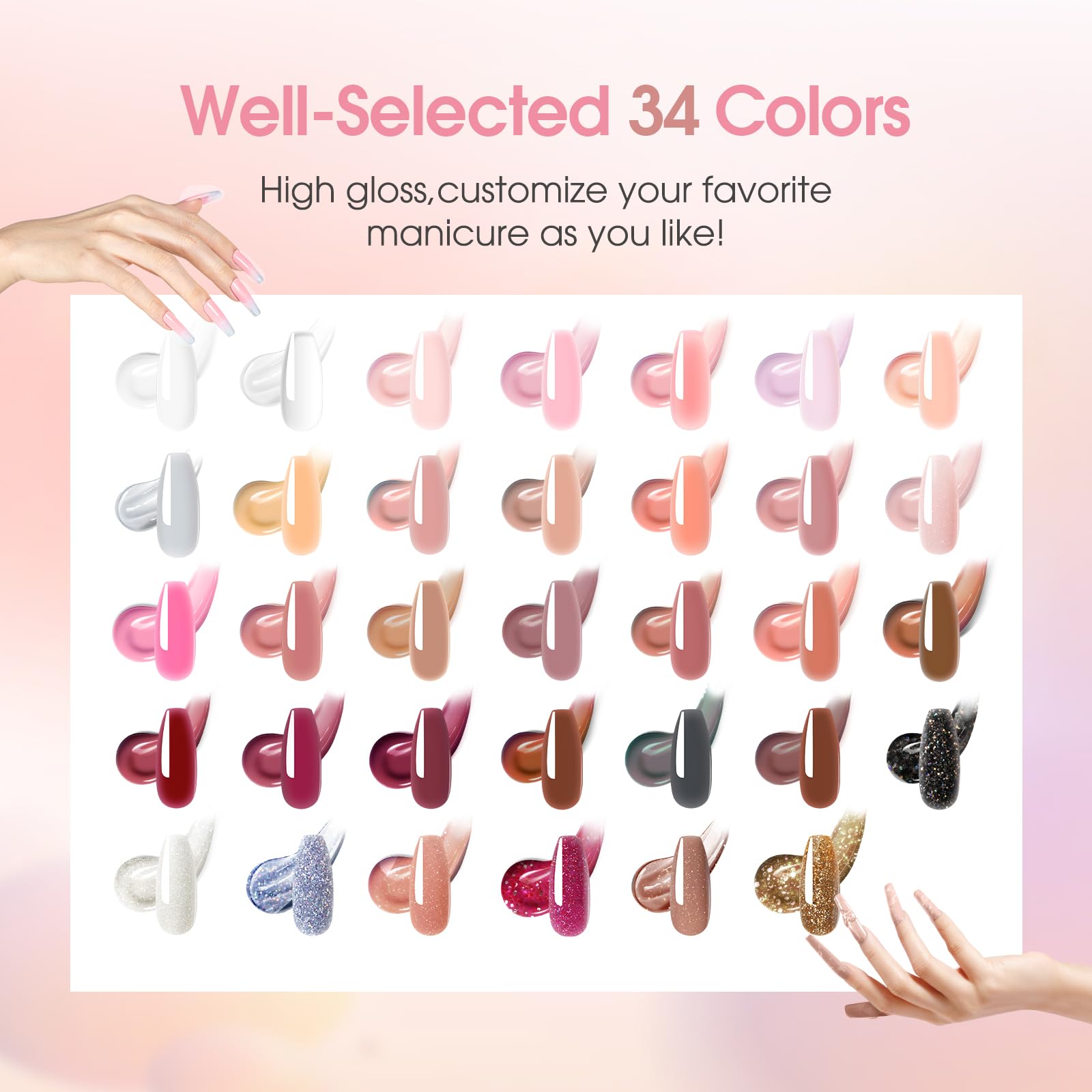 ROSALIND eight-beam nail lamp for fast curing of gel nails