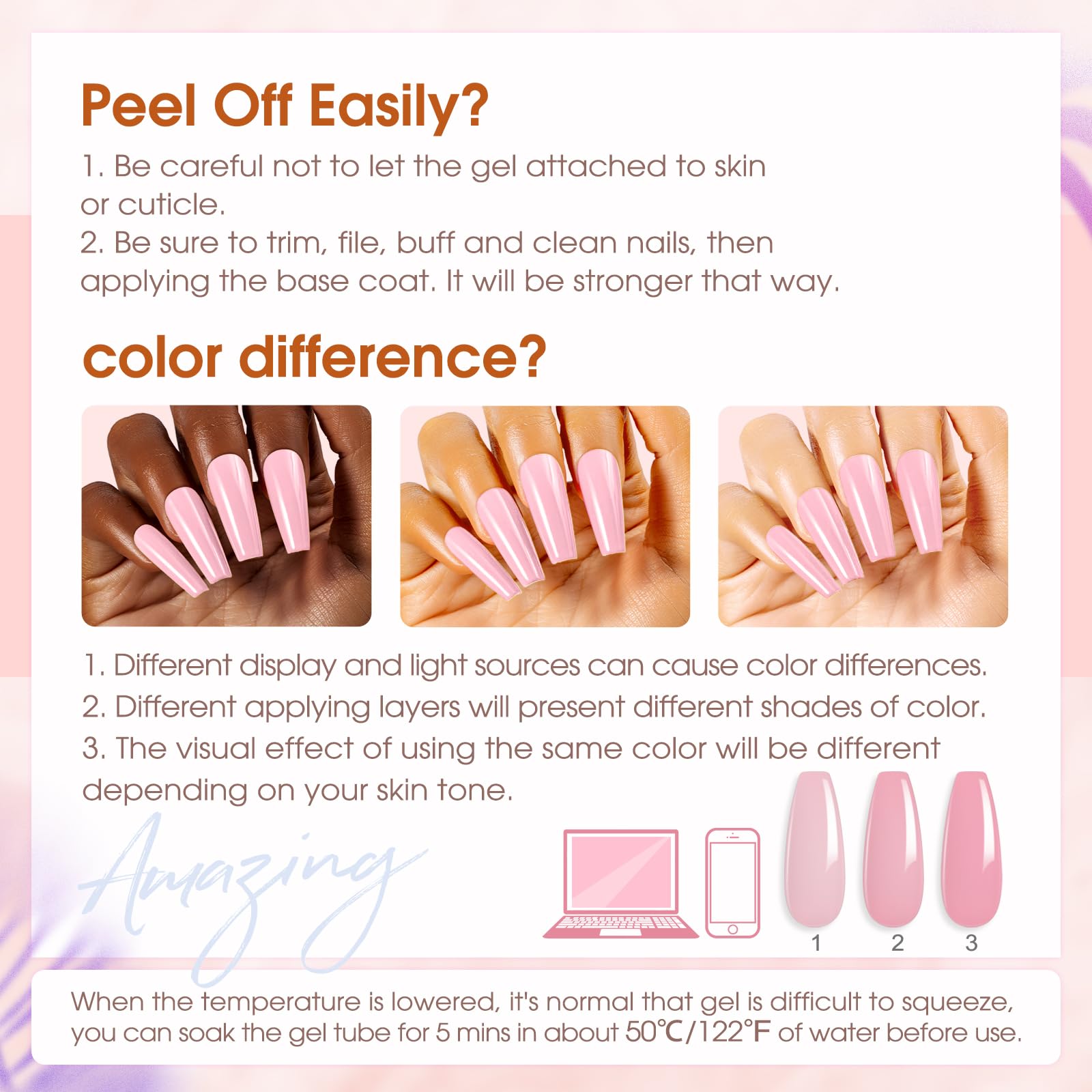 ROSALIND nail tips clips for secure forms and neat outlines