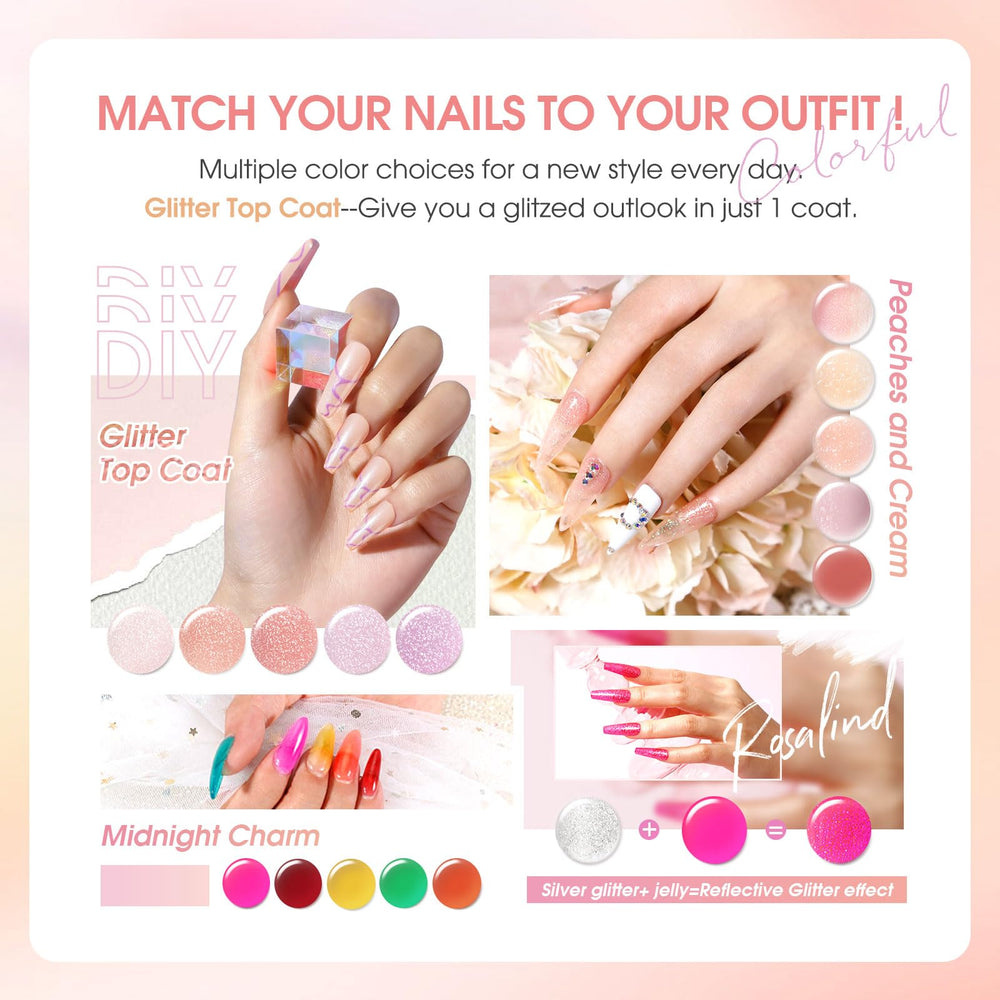 ROSALIND neon jelly colors bring bright accent options for creative nail art
