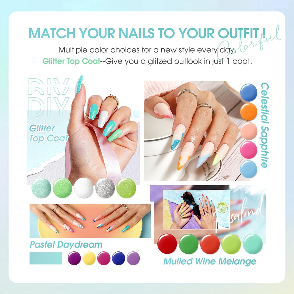 ROSALIND neon orange gel nail polish bottle for bright summer nails