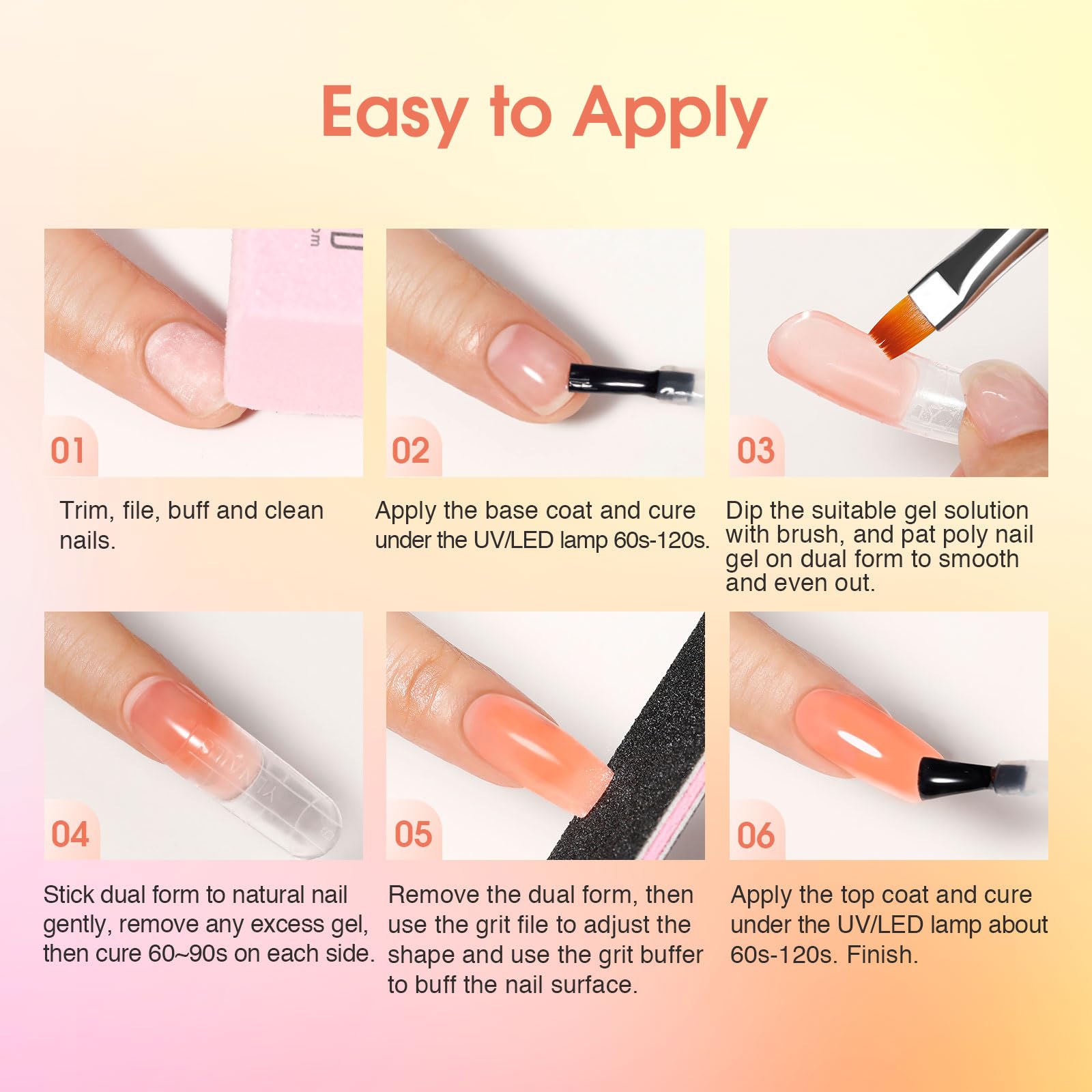 ROSALIND nail forms assist shaping for various styles