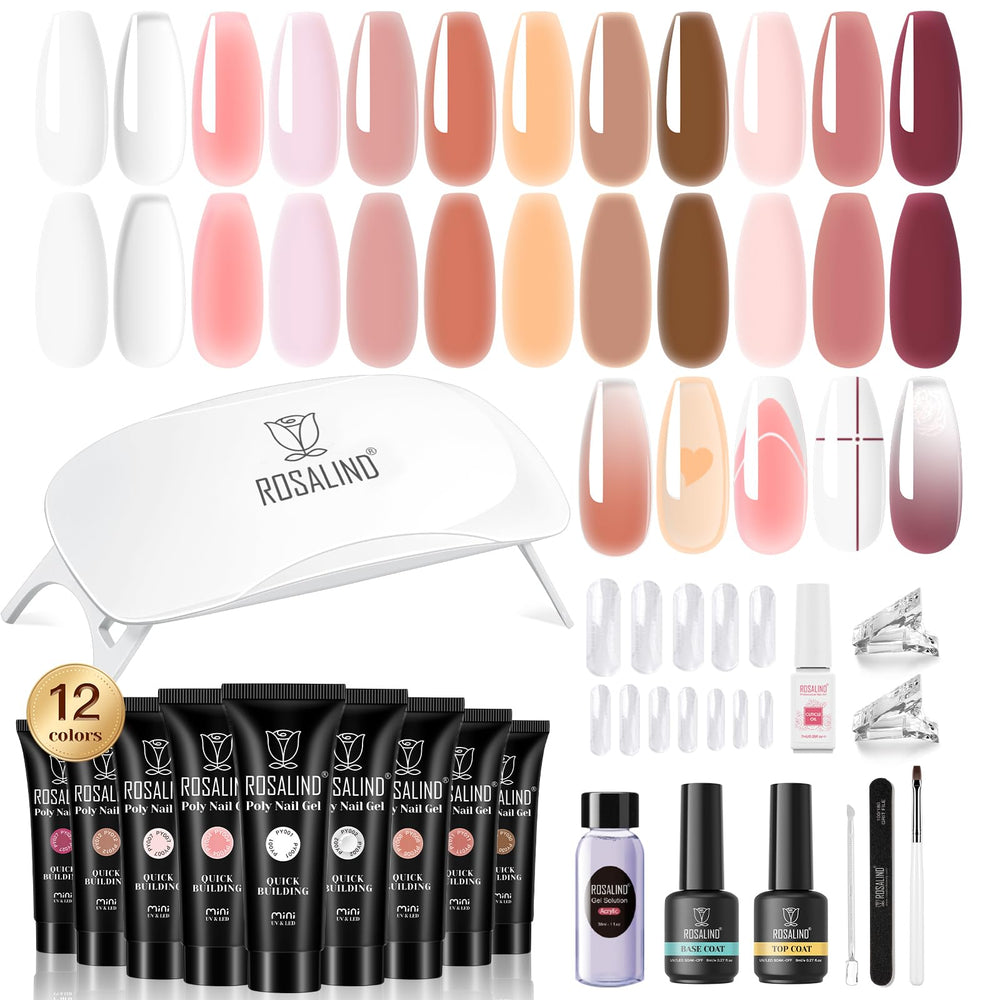 ROSALIND poly nail gel kit color-palette for at-home salon-quality nails.