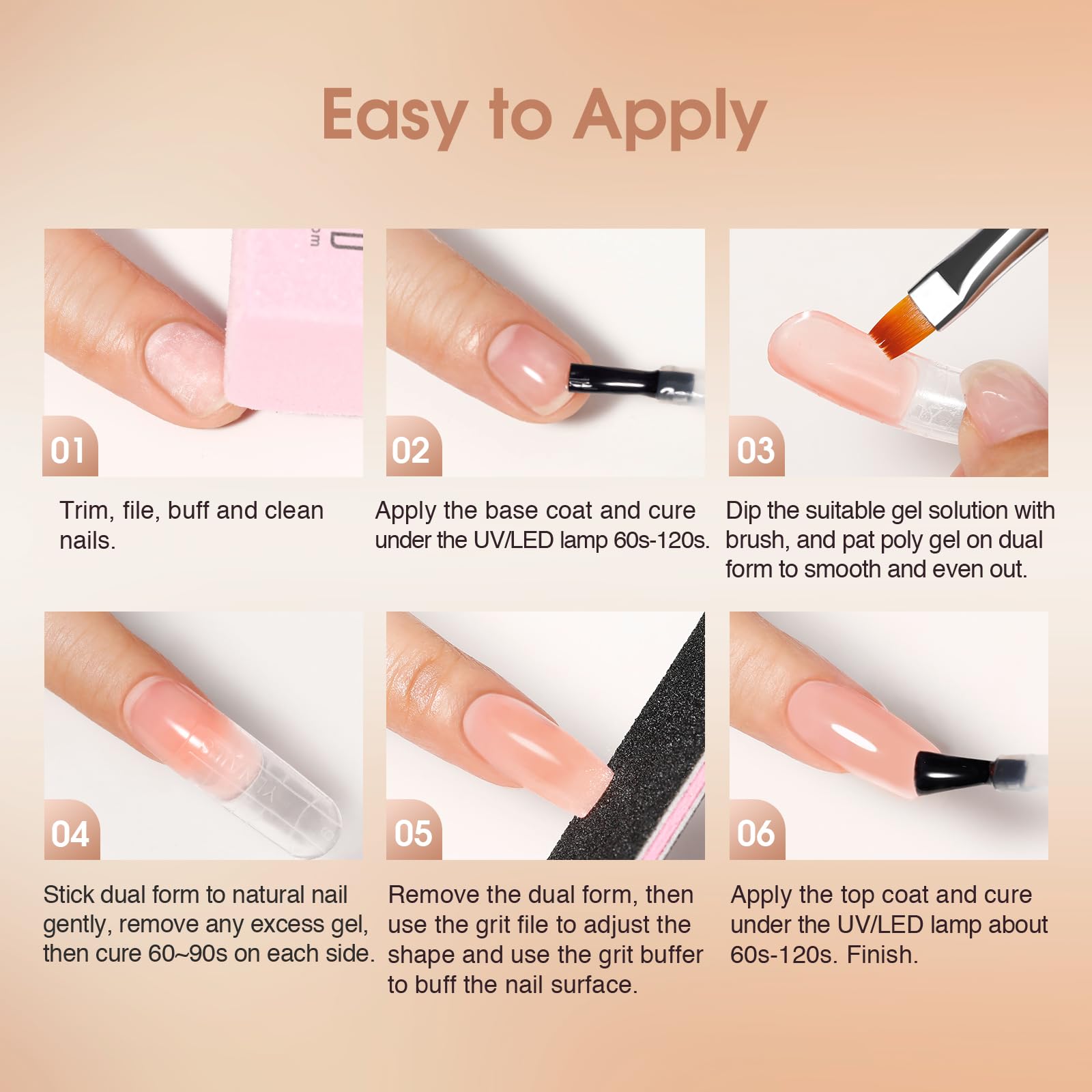 ROSALIND nail file shapes edges for a clean finish.