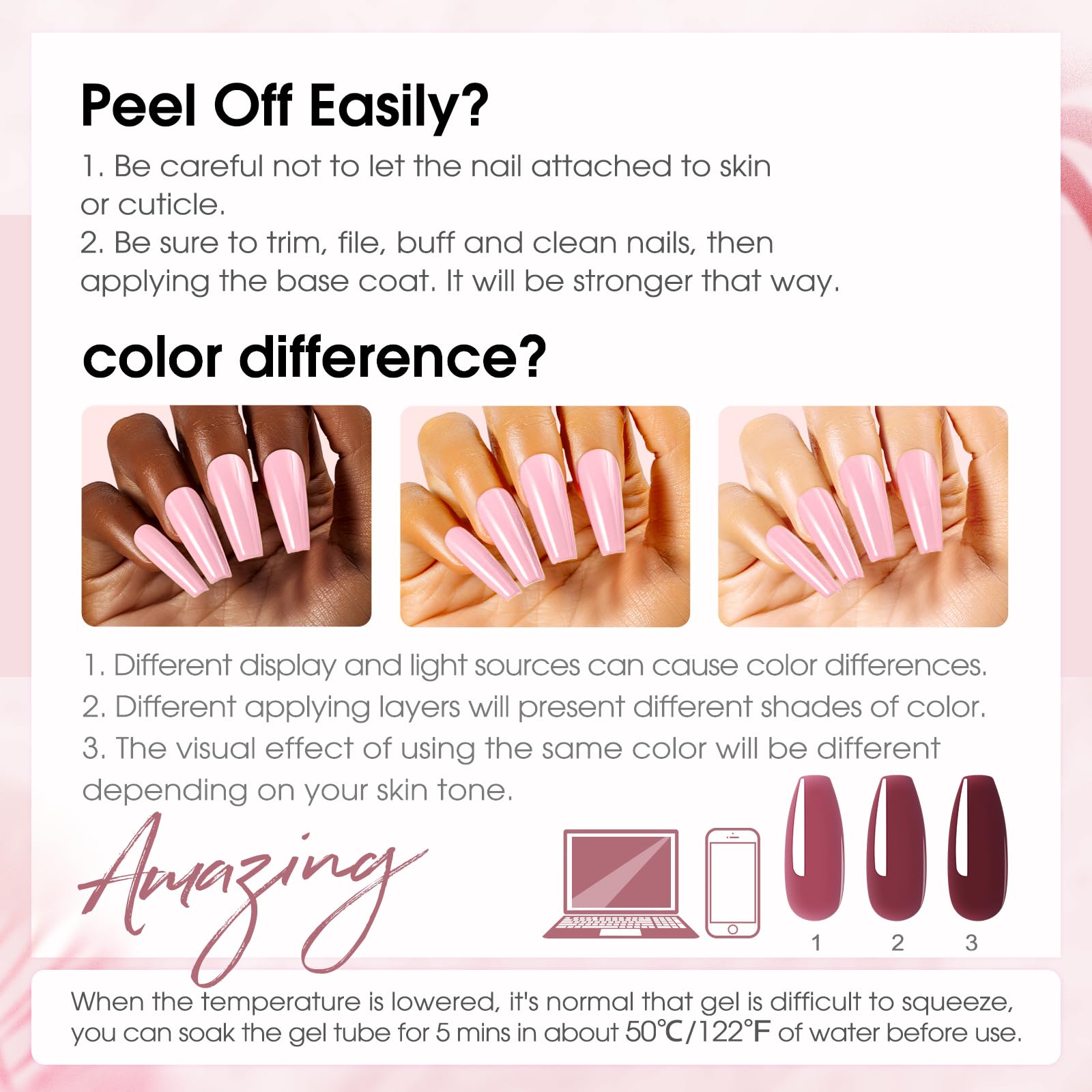 ROSALIND eight-color set enables square oval or coffin nail shapes