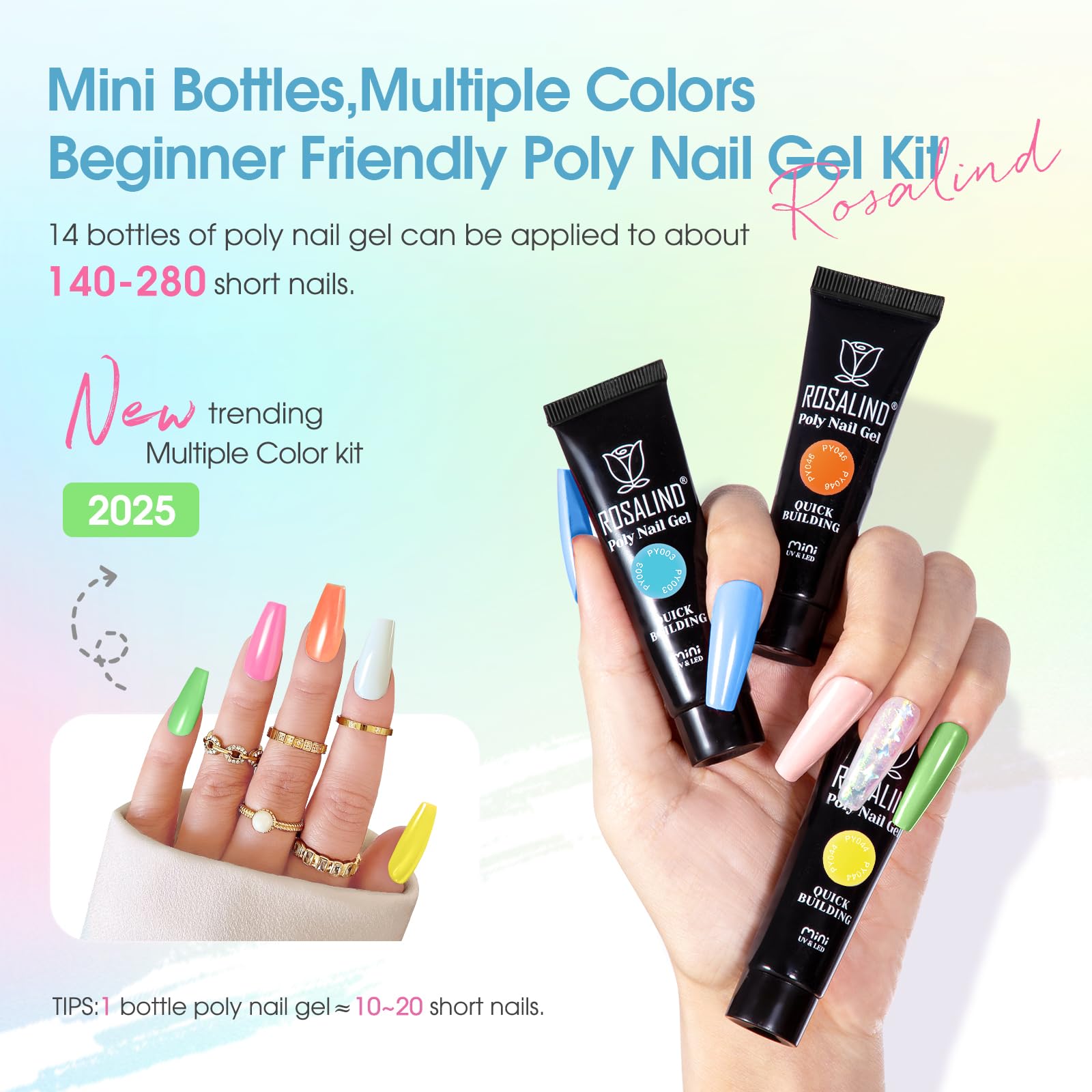 ROSALIND slip solution and top coat for smooth gel application