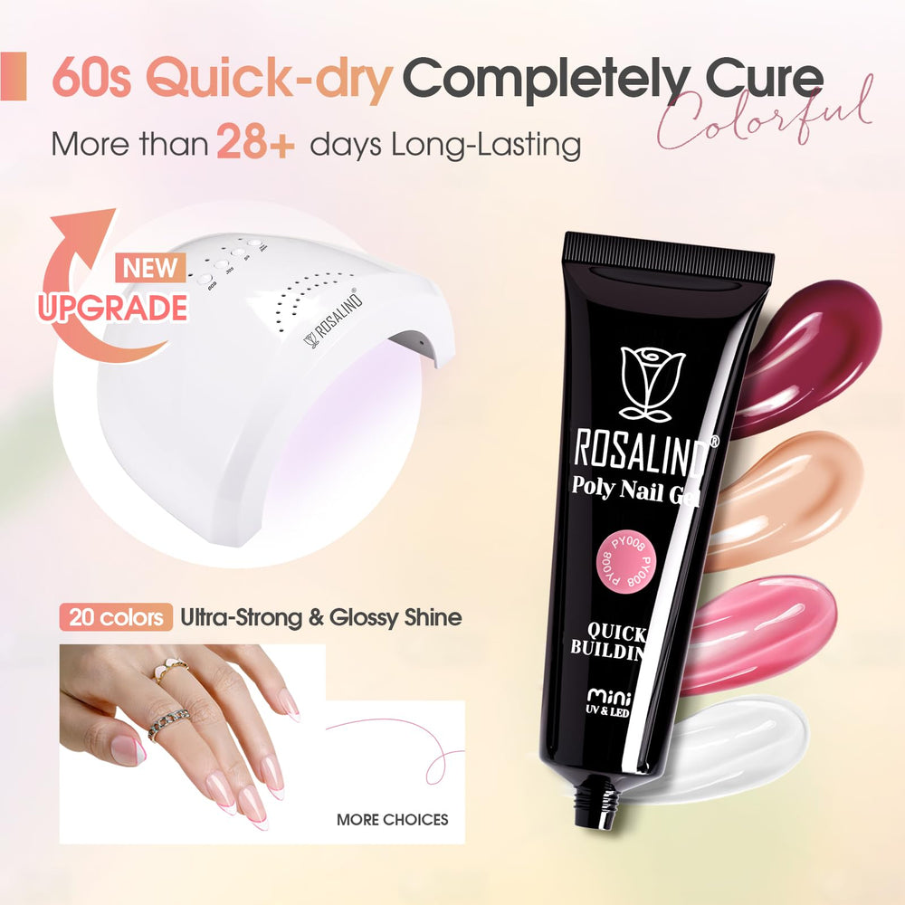 ROSALIND slip solution for smooth gel application and precise shaping.