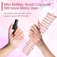 ROSALIND Travel size 5ml bottles in a compact set for on-the-go manicures.