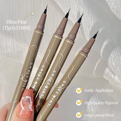 Rosarden Waterproof eyeliner swatches for smudge-proof wear.