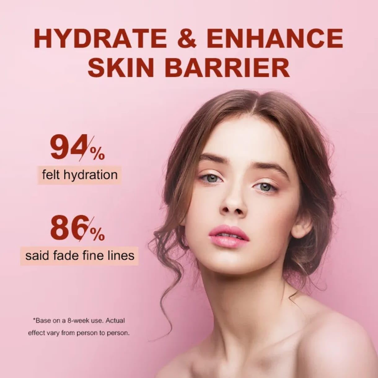 Rosavelle serum highlighting hyaluronic acid for moisture