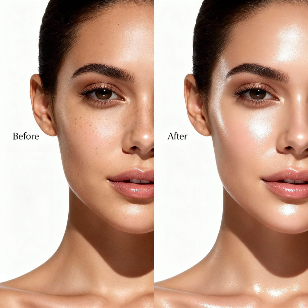 Rosavelle serum texture application demonstrating smooth absorption