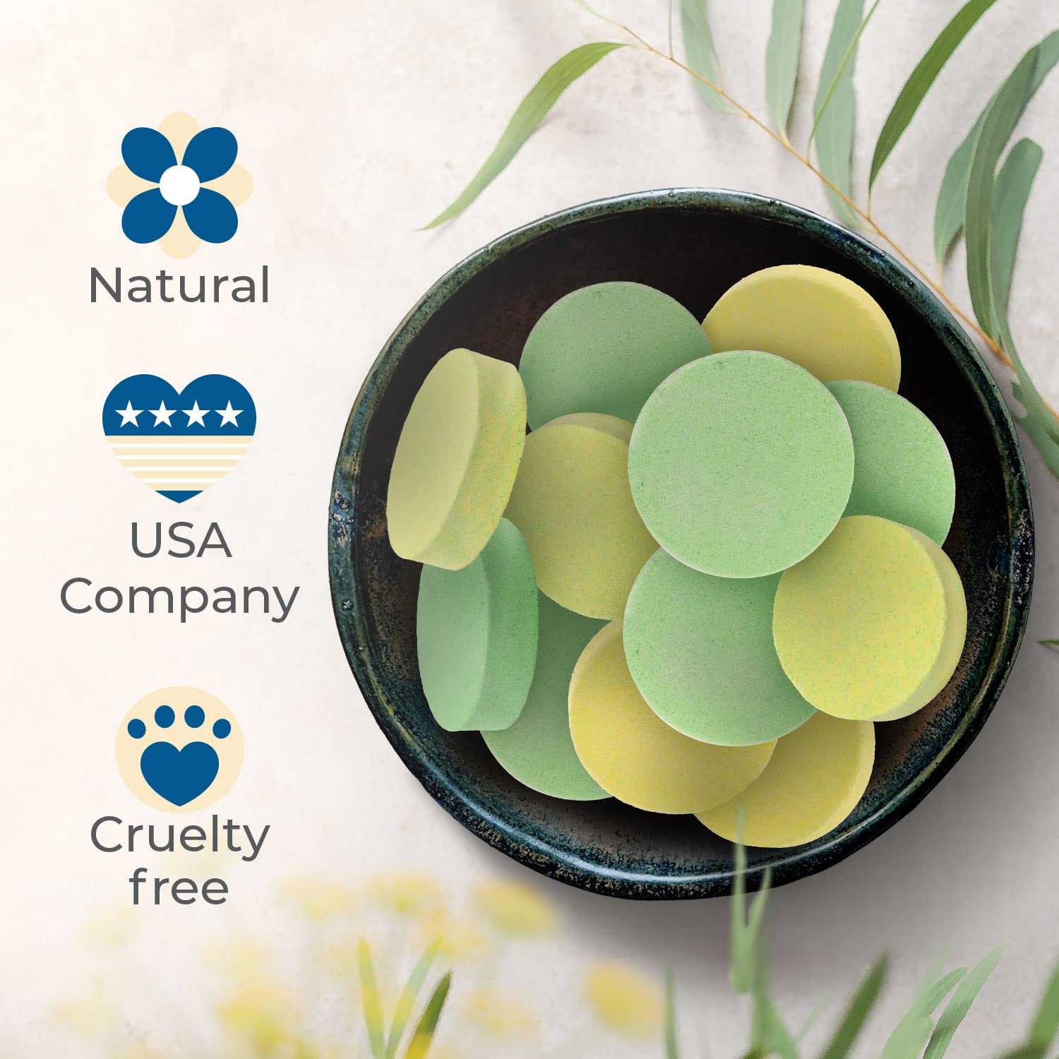 Rosca cruelty-free aromatherapy steamers in a natural setting