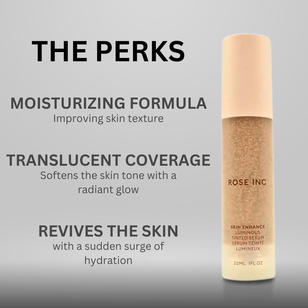 Rose Inc Skin Enhance swatches reveal medium neutral shade for balanced complexion