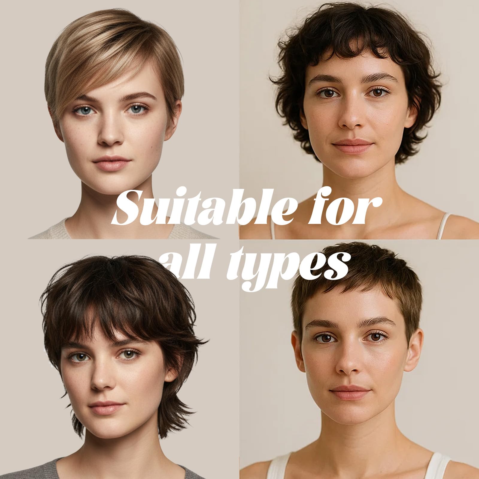 Roseblem-for-all-hair-types demonstrates versatile volume and control.