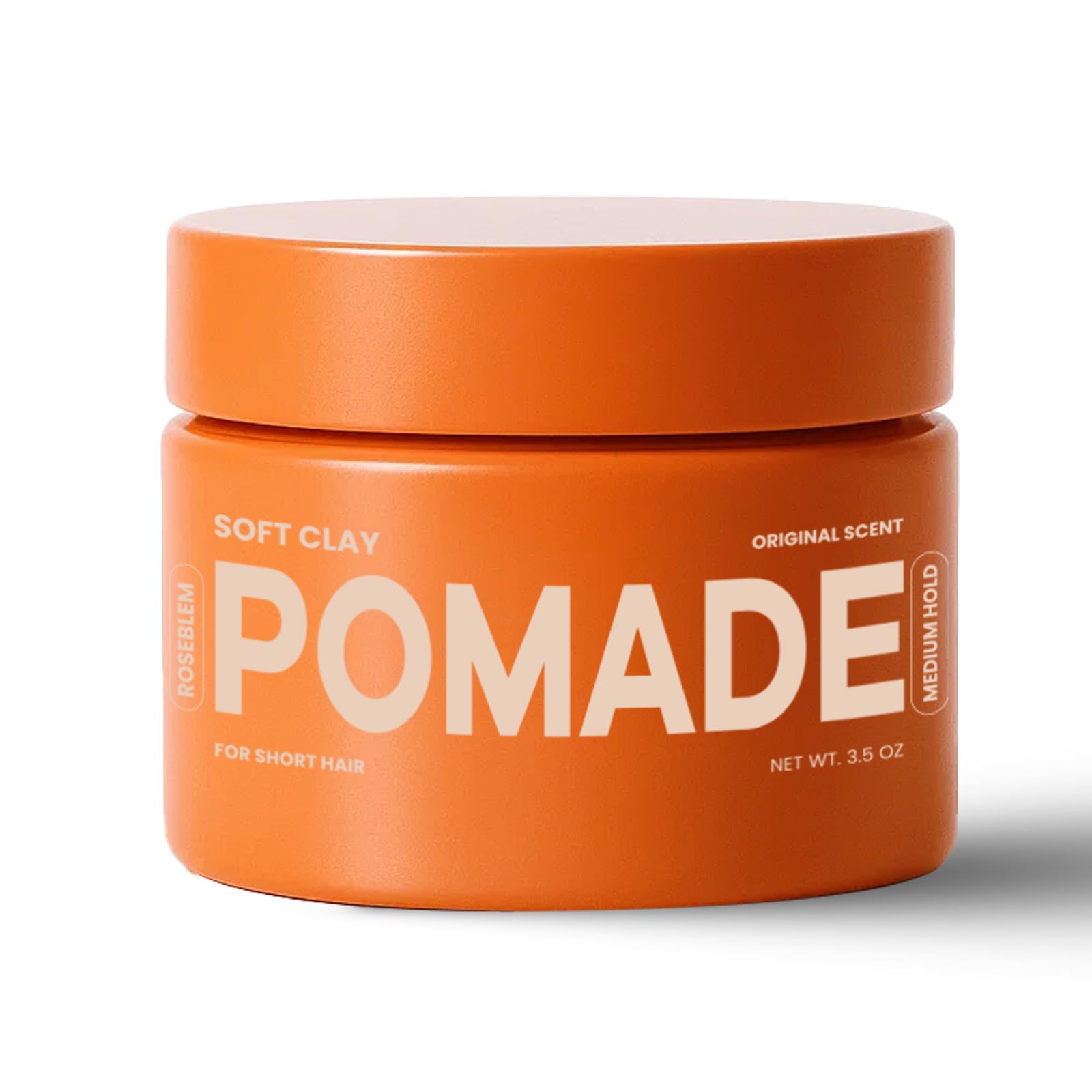 Roseblem hair clay jar showing premium matte finish and long-lasting hold.