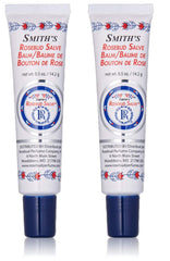 Rosebud Salve Original tubes — front view; soothing lip moisture and skin comfort.