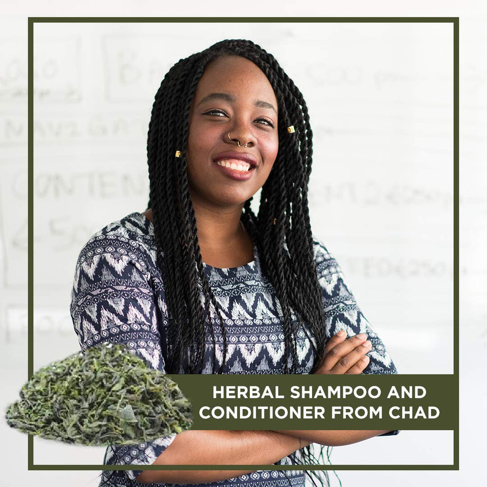 Ambunu steeping process for preparing a scalp-friendly cleansing infusion.