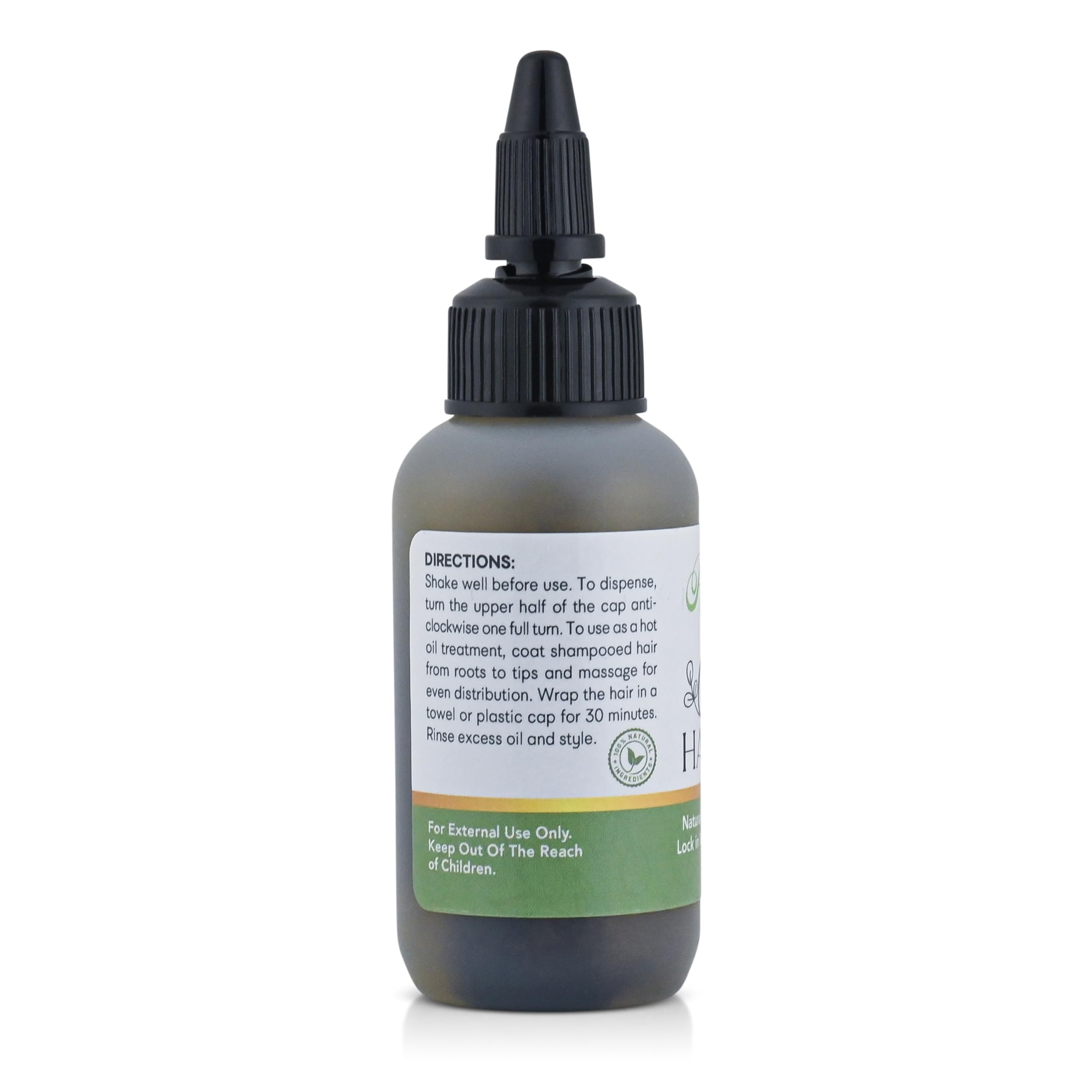 Roselle Naturals Chebe Oil droplet application on scalp for moisture