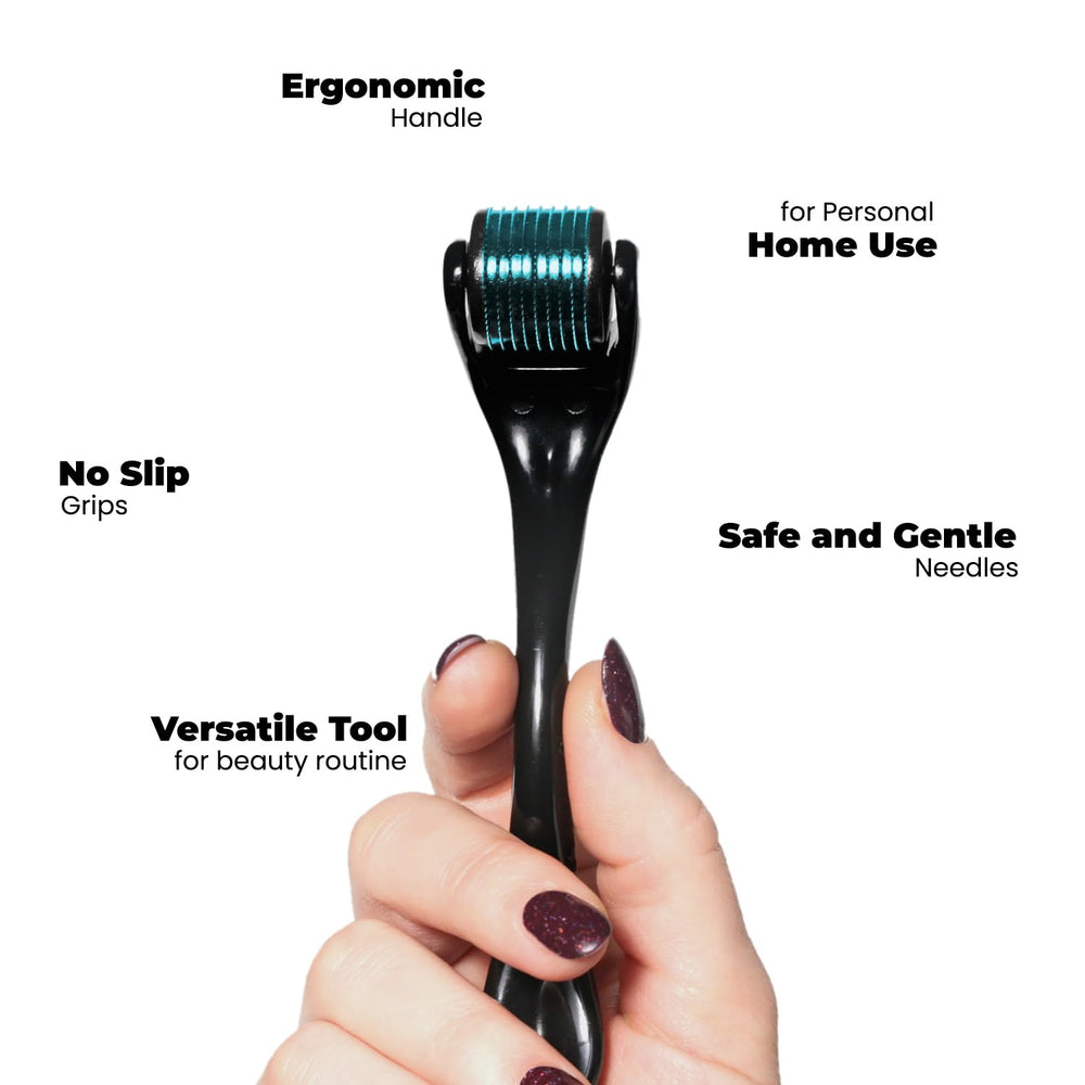 RoselynBoutique Derma Roller 0.25mm for the beard helps even texture and grooming.