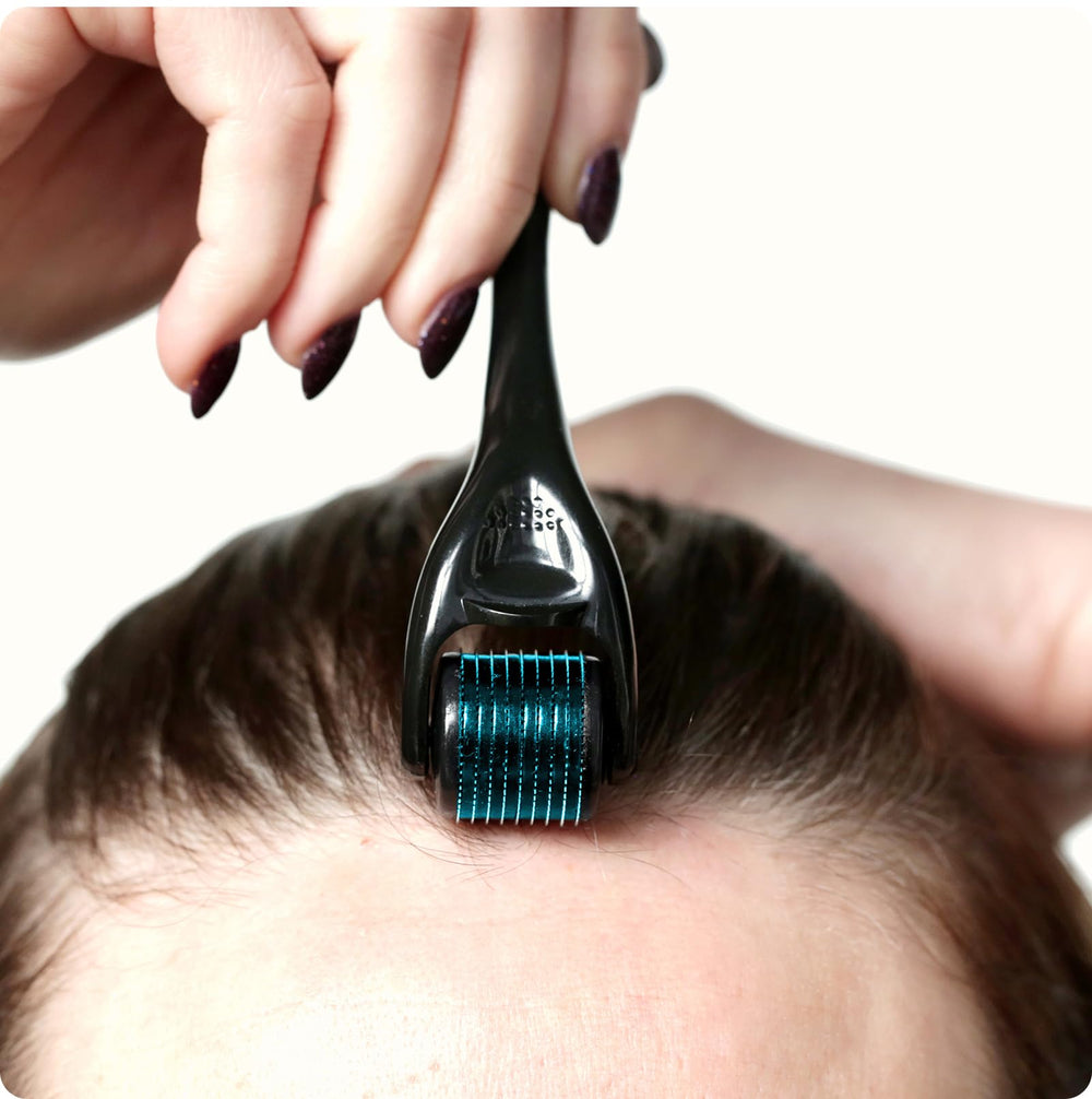 RoselynBoutique Derma Roller 0.25mm for scalp use encourages consistent coverage.