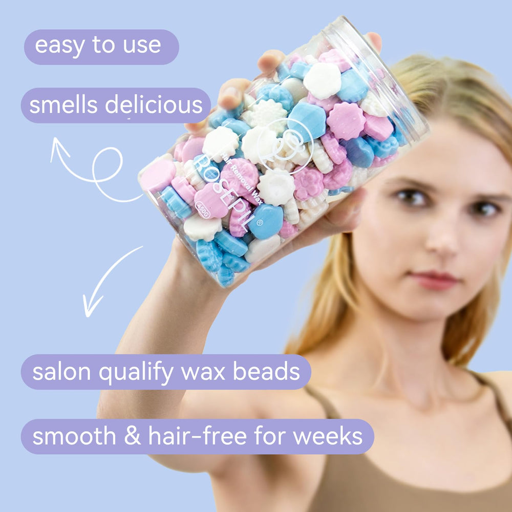 Rosepil 1lb supply supports extended full-body waxing at home