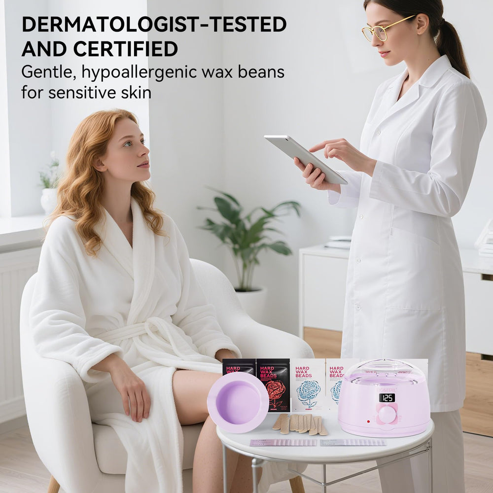 ROSEPIL beginner-friendly kit for comfortable home waxing sessions.