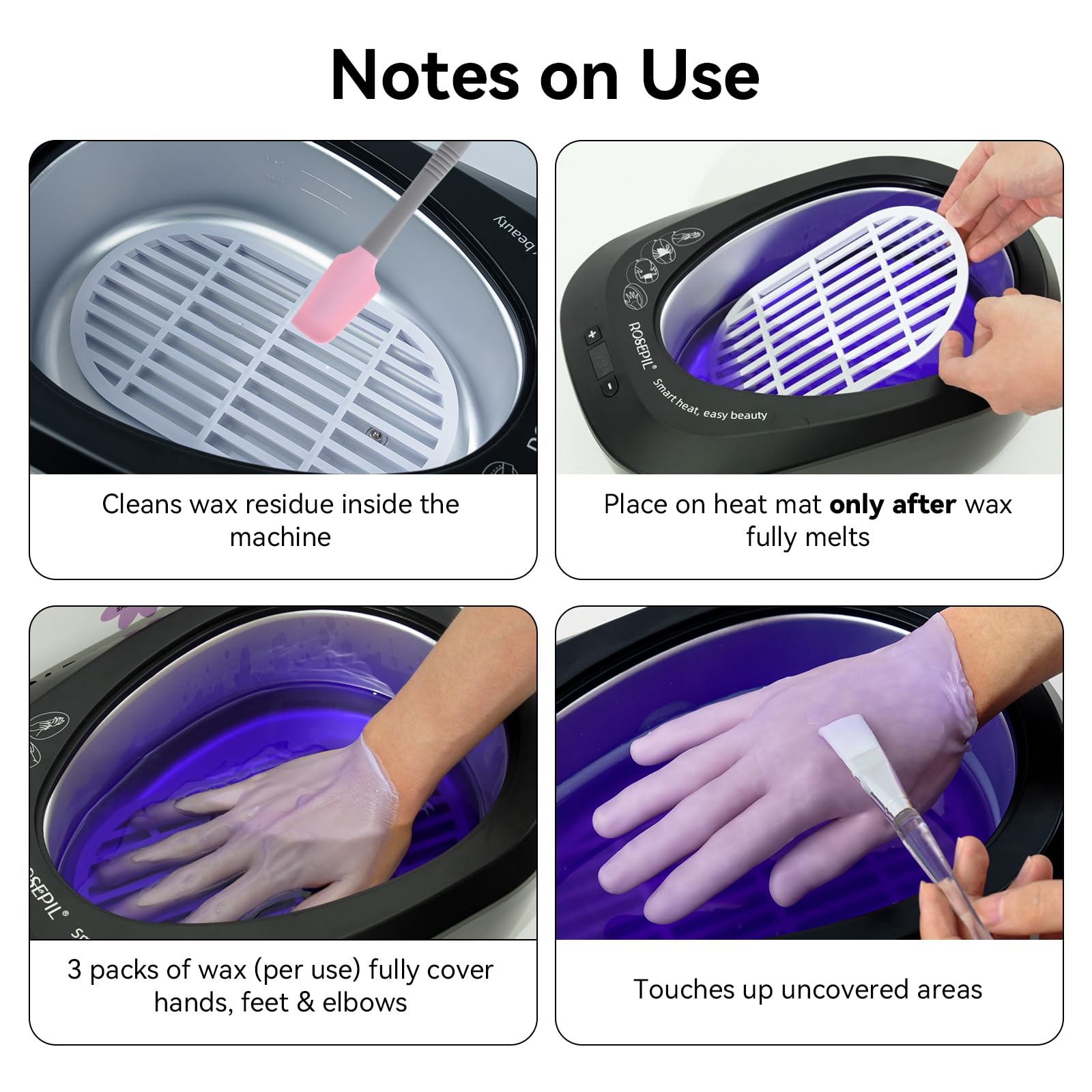 ROSEPIL hand and foot covers with spatula and brush