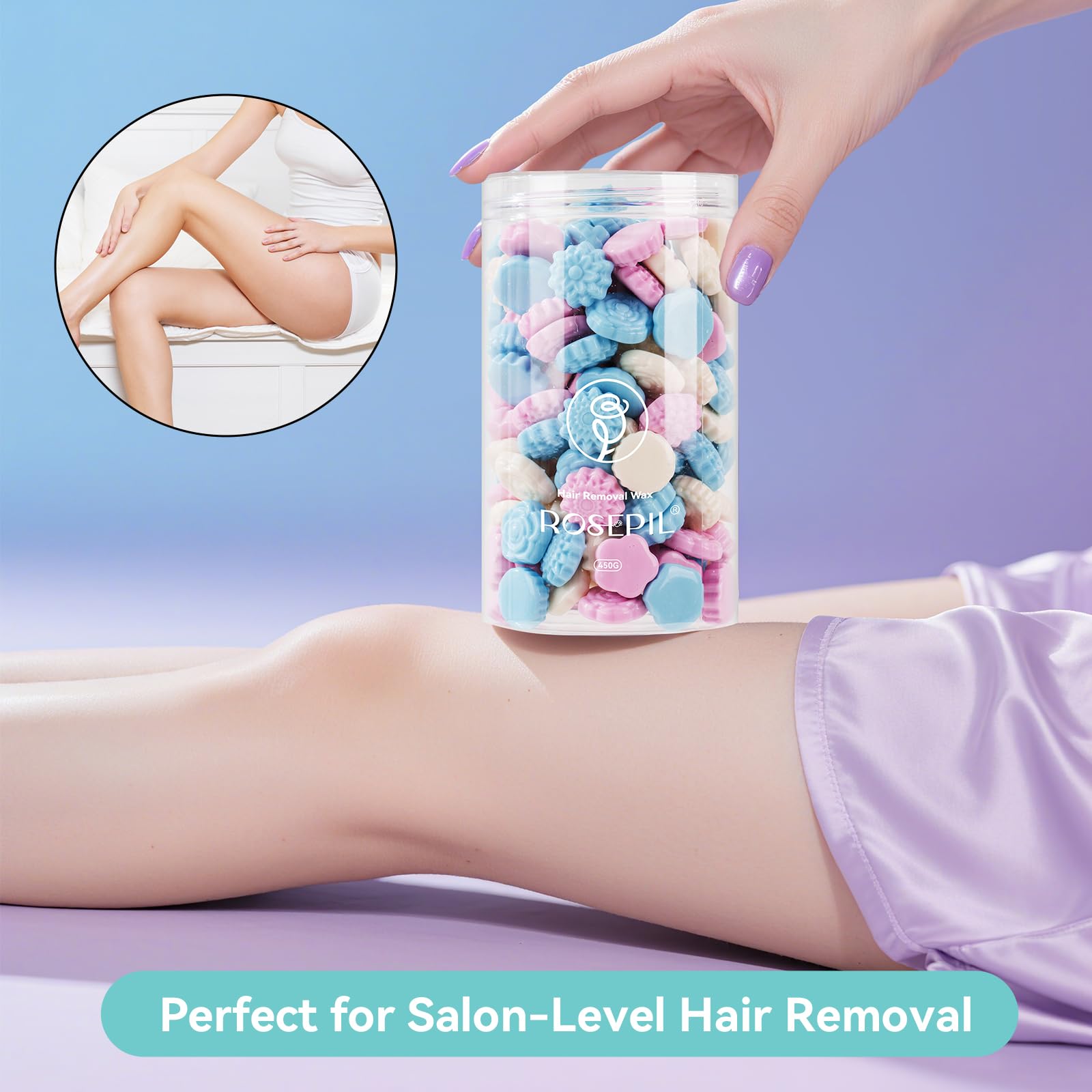 Rosepil long-lasting smooth skin results between sessions