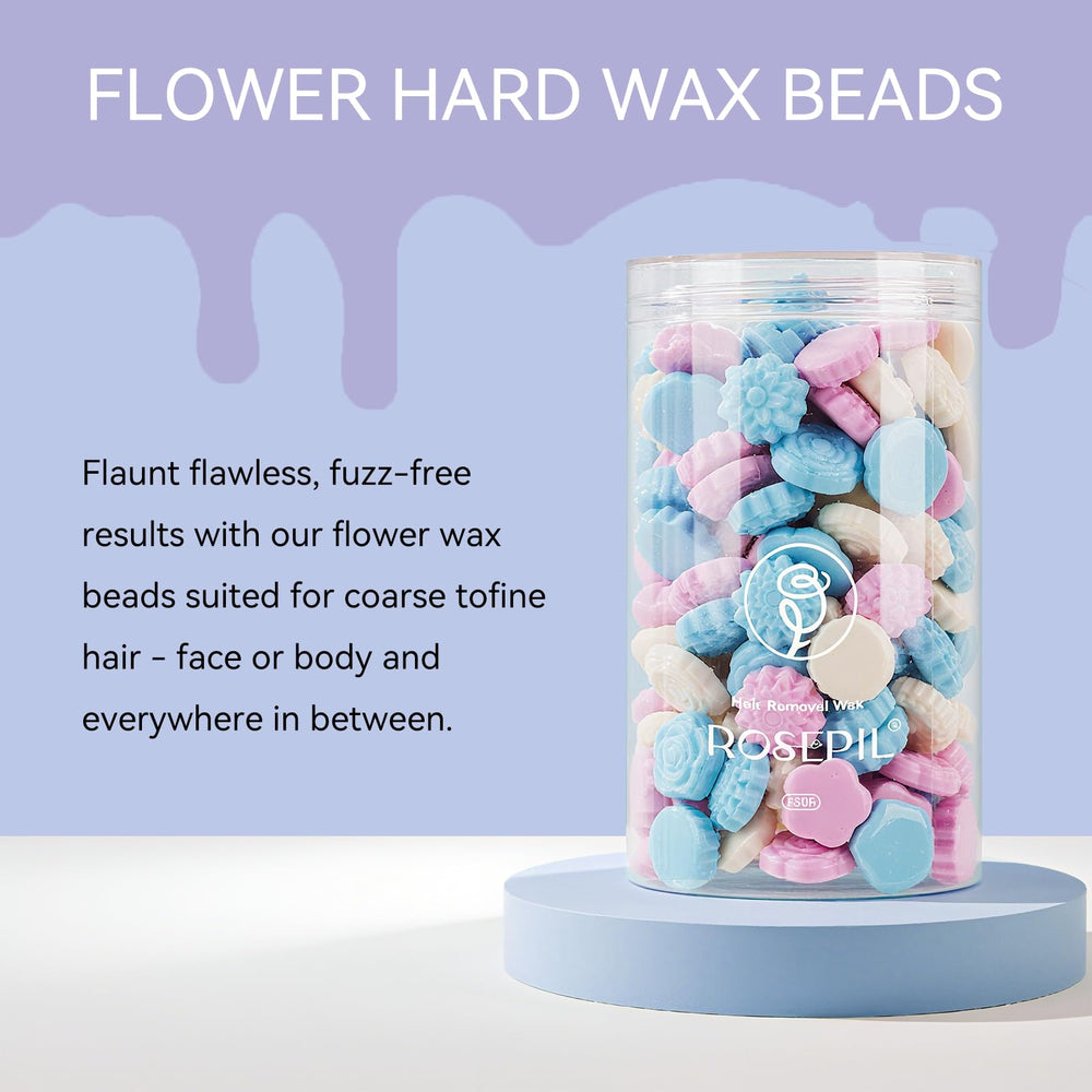 Rosepil rose-scented wax beads provide calming aroma during at-home waxing