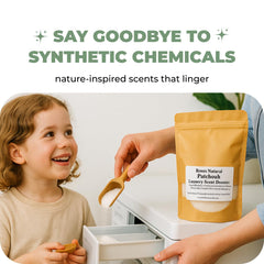 Roses Natural Patchouli In-Wash on activewear neutralizes odors and refreshes fabrics.