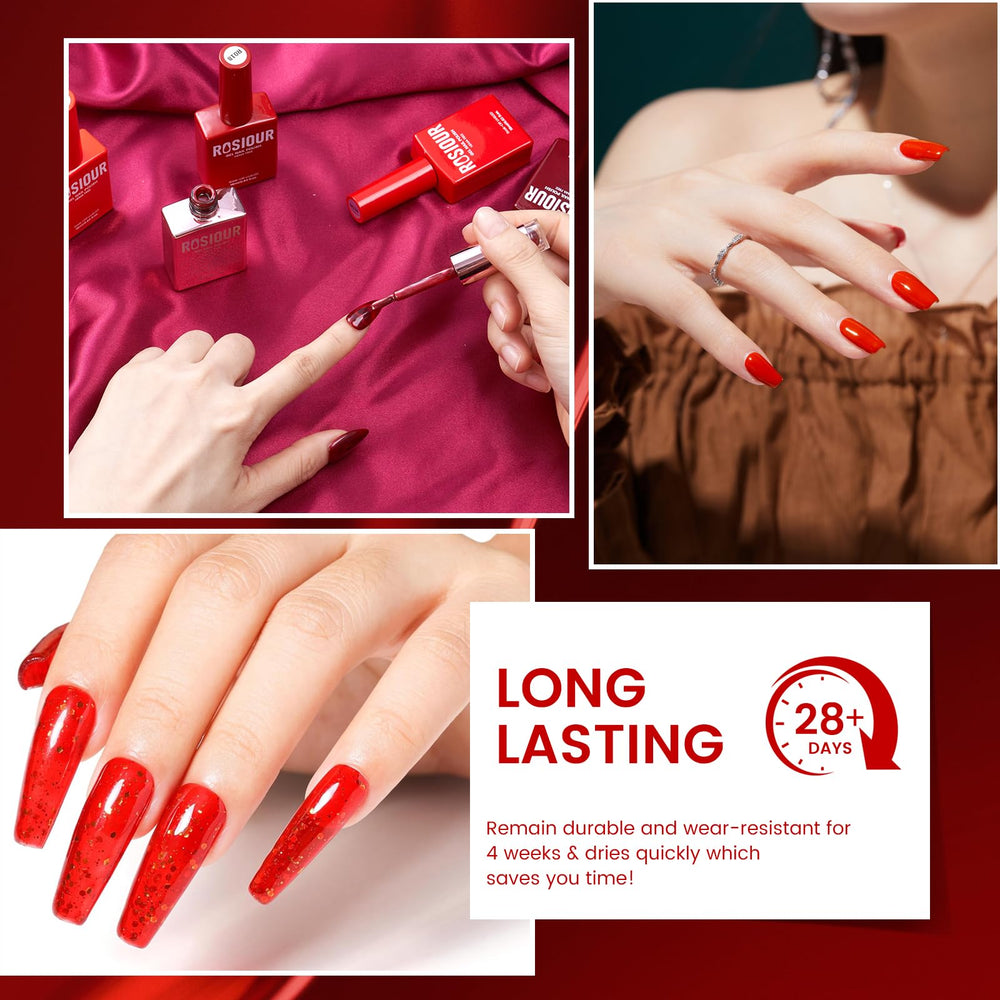 Rosiour blooming builder gel helps sculpt strong nails.