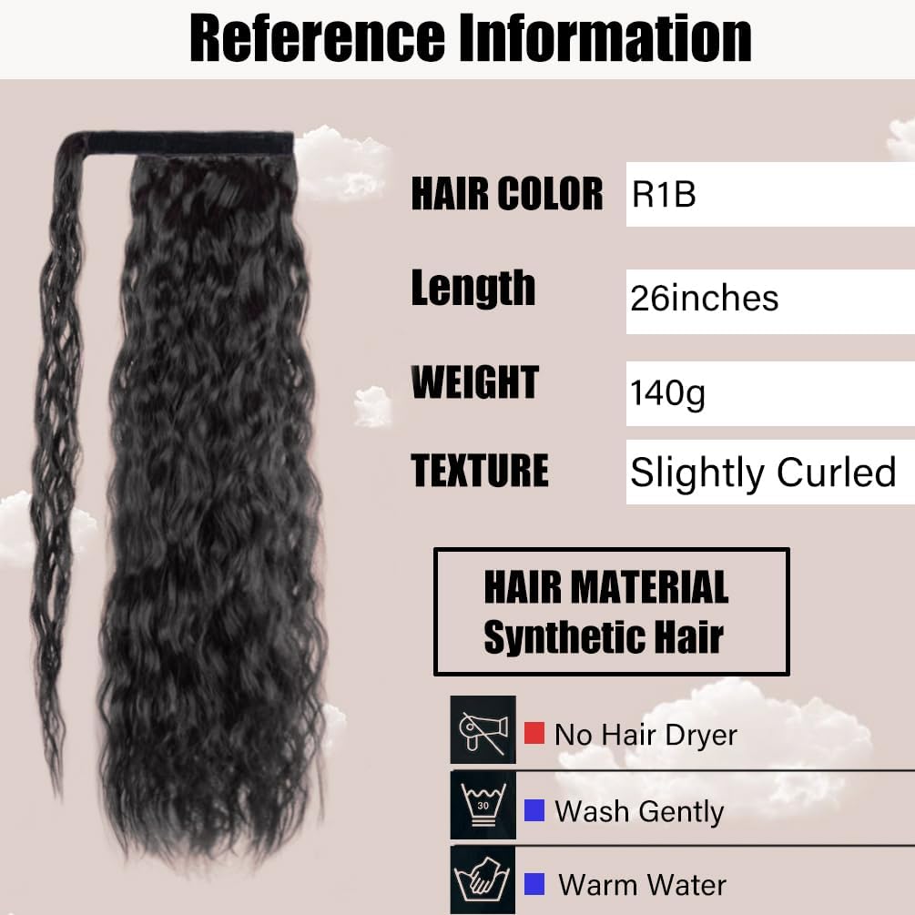 Natural black 1B color blends smoothly with many hairstyles