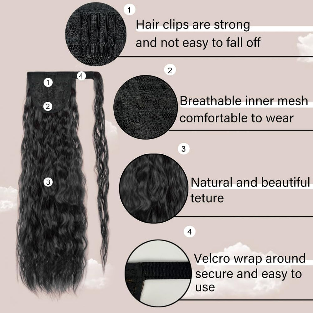 Velcro secure wrap lets you style in seconds
